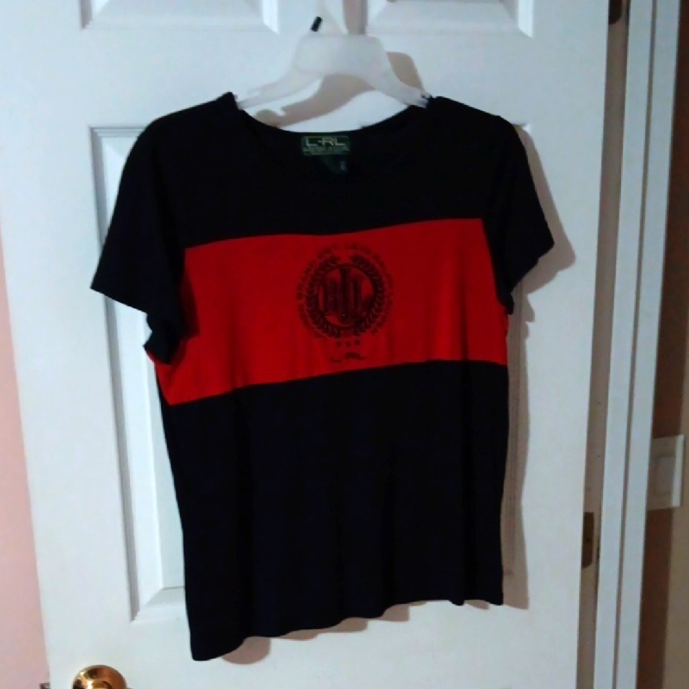Black and Red Graphic T-Shirt